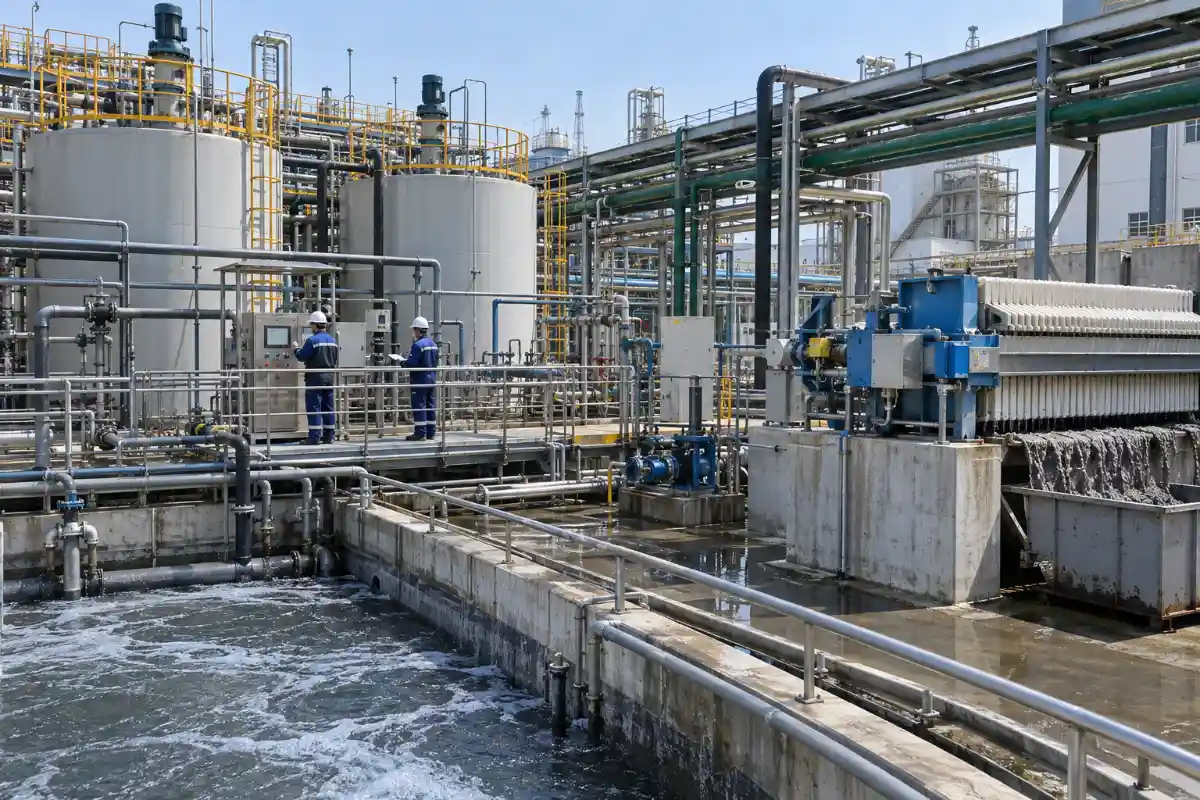 Cost breakdown chart for brine concentrator capital and operating expenses