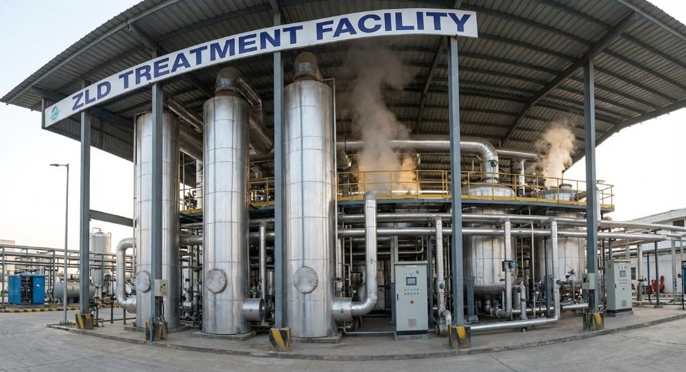 Triple effect evaporator application for industrial wastewater and ZLD systems