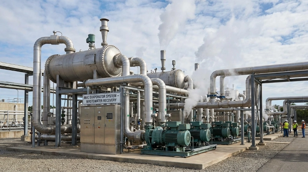 MVC Evaporator Heat Exchangers for Wastewater Treatment