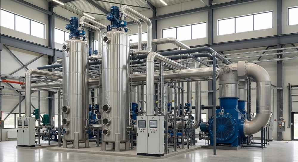 Mechanical Vapor Recompression for Zero Liquid Discharge